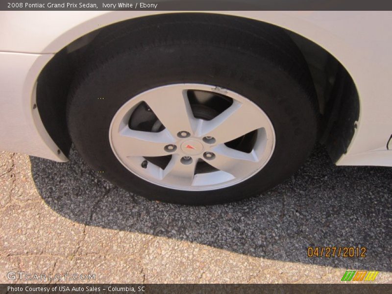 Ivory White / Ebony 2008 Pontiac Grand Prix Sedan