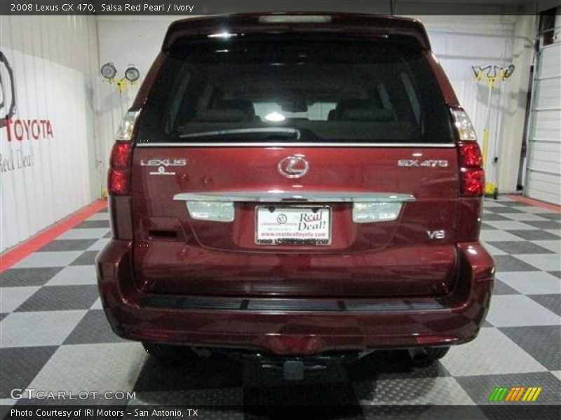 Salsa Red Pearl / Ivory 2008 Lexus GX 470