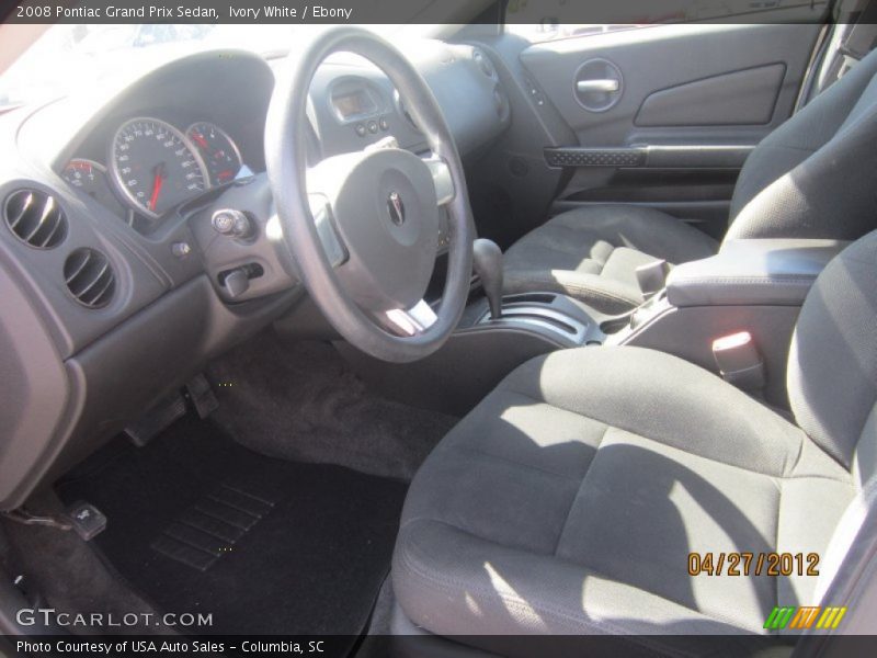 Ivory White / Ebony 2008 Pontiac Grand Prix Sedan