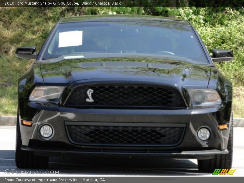Black / Charcoal Black 2010 Ford Mustang Shelby GT500 Coupe