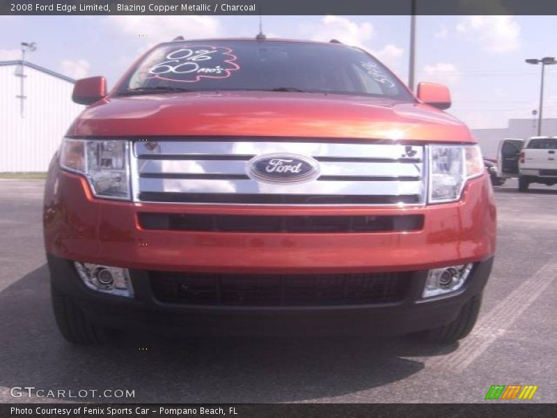Blazing Copper Metallic / Charcoal 2008 Ford Edge Limited
