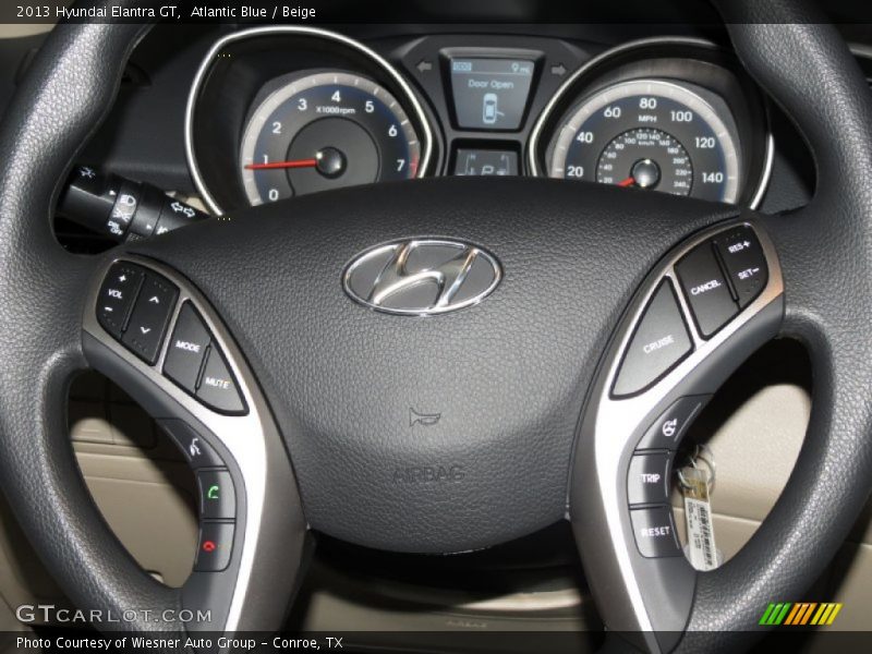 Atlantic Blue / Beige 2013 Hyundai Elantra GT