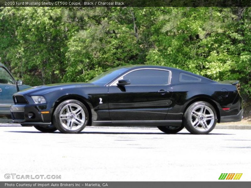 Black / Charcoal Black 2010 Ford Mustang Shelby GT500 Coupe