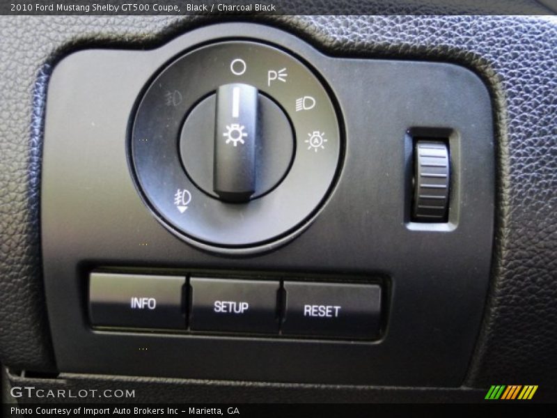 Black / Charcoal Black 2010 Ford Mustang Shelby GT500 Coupe
