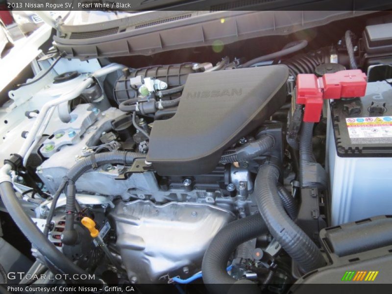 Pearl White / Black 2013 Nissan Rogue SV