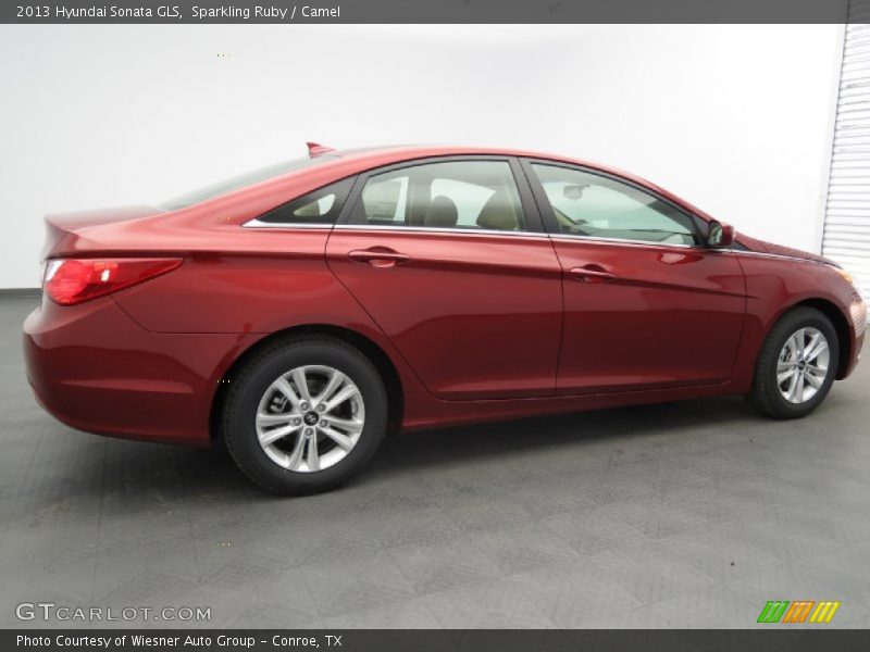Sparkling Ruby / Camel 2013 Hyundai Sonata GLS