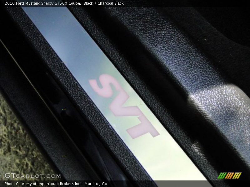 Black / Charcoal Black 2010 Ford Mustang Shelby GT500 Coupe