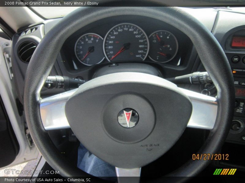 Ivory White / Ebony 2008 Pontiac Grand Prix Sedan