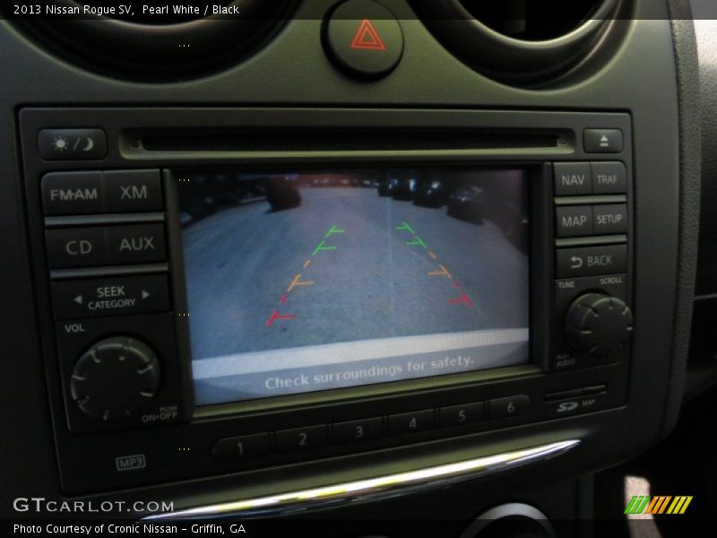 Pearl White / Black 2013 Nissan Rogue SV