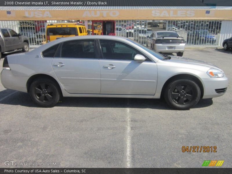 Silverstone Metallic / Ebony Black 2008 Chevrolet Impala LT