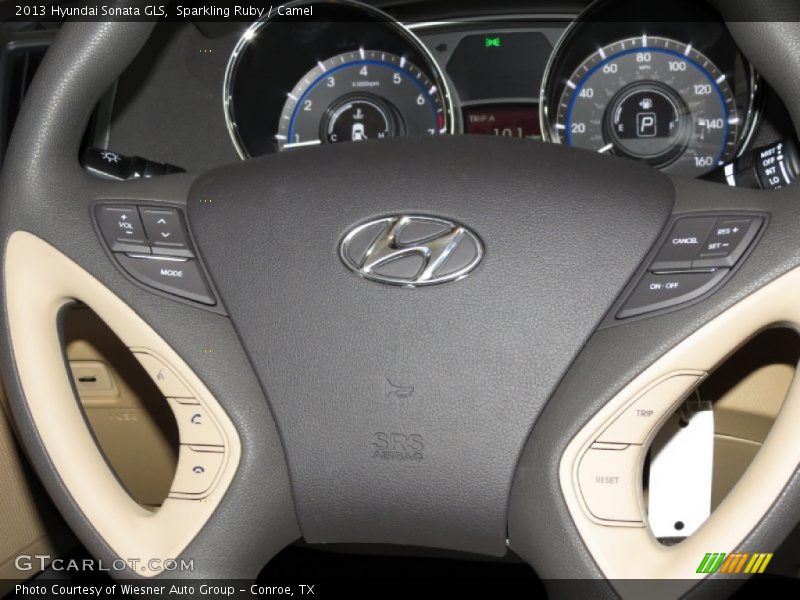 Sparkling Ruby / Camel 2013 Hyundai Sonata GLS