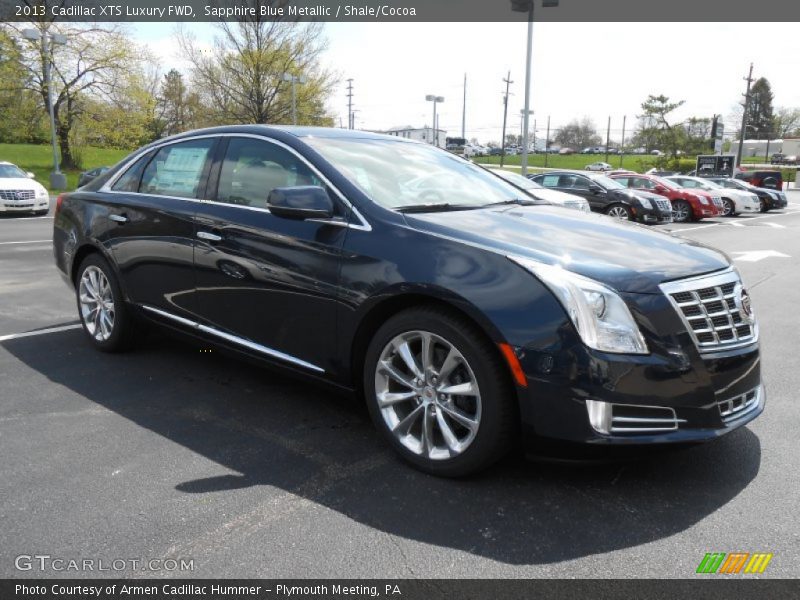 Sapphire Blue Metallic / Shale/Cocoa 2013 Cadillac XTS Luxury FWD
