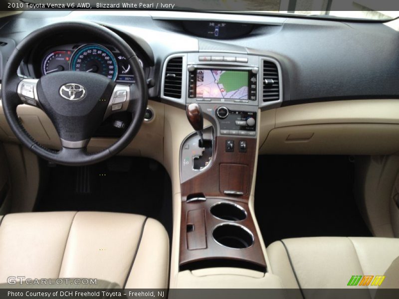 Blizzard White Pearl / Ivory 2010 Toyota Venza V6 AWD