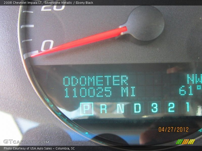 Silverstone Metallic / Ebony Black 2008 Chevrolet Impala LT