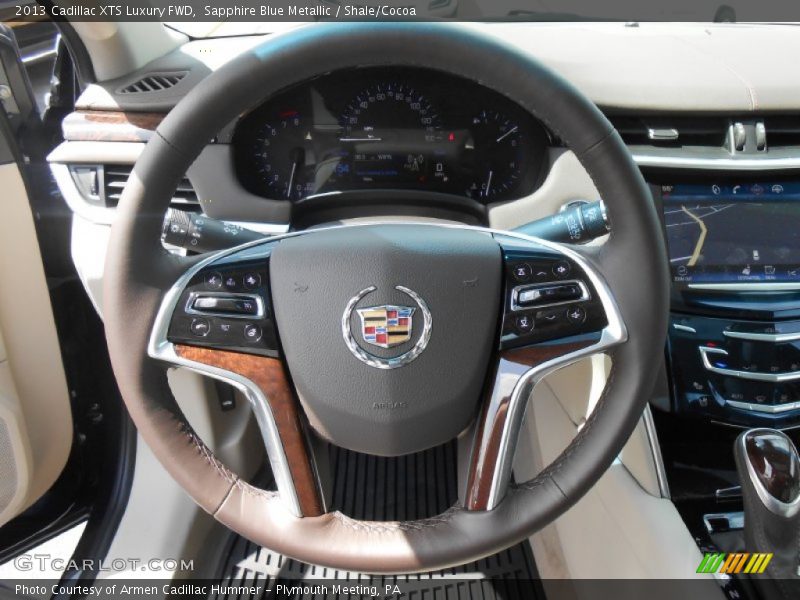 Sapphire Blue Metallic / Shale/Cocoa 2013 Cadillac XTS Luxury FWD