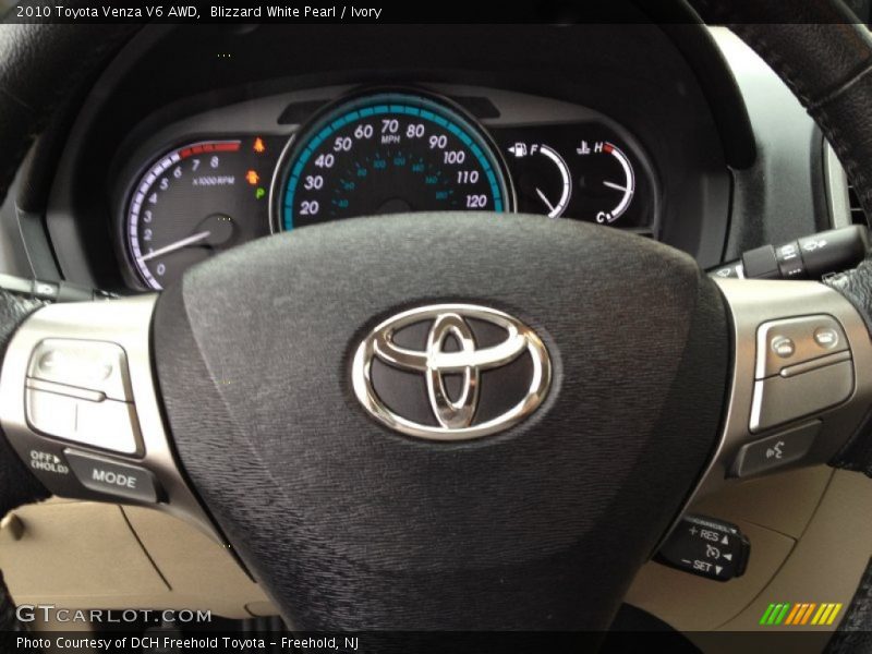 Blizzard White Pearl / Ivory 2010 Toyota Venza V6 AWD