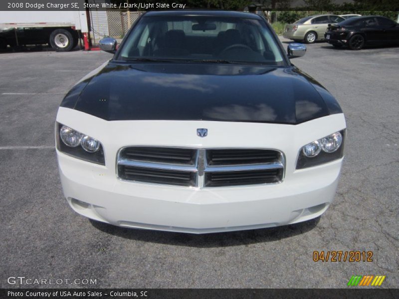 Stone White / Dark/Light Slate Gray 2008 Dodge Charger SE