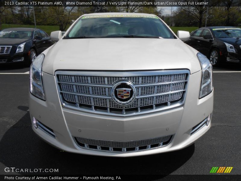 White Diamond Tricoat / Very Light Platinum/Dark Urban/Cocoa Opus Full Leather 2013 Cadillac XTS Platinum AWD