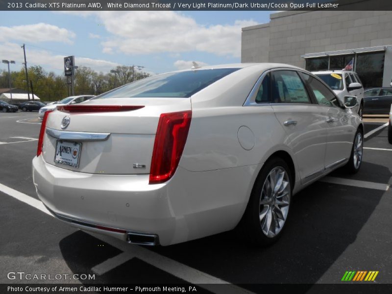 White Diamond Tricoat / Very Light Platinum/Dark Urban/Cocoa Opus Full Leather 2013 Cadillac XTS Platinum AWD