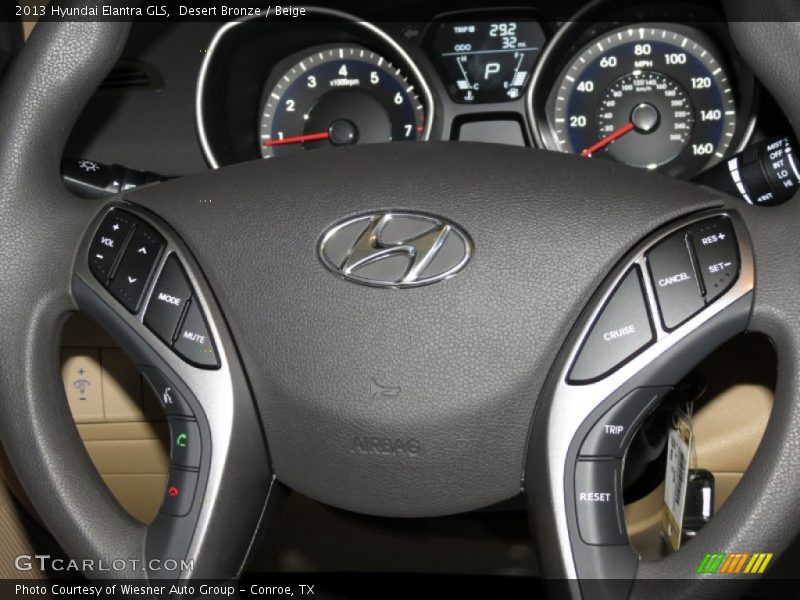 Desert Bronze / Beige 2013 Hyundai Elantra GLS