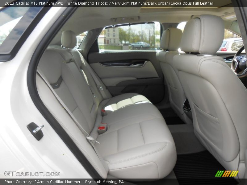 White Diamond Tricoat / Very Light Platinum/Dark Urban/Cocoa Opus Full Leather 2013 Cadillac XTS Platinum AWD