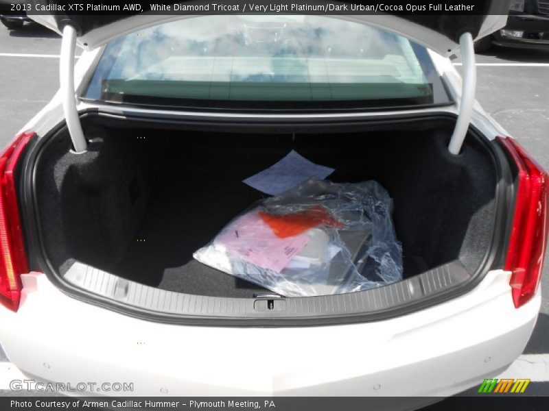 White Diamond Tricoat / Very Light Platinum/Dark Urban/Cocoa Opus Full Leather 2013 Cadillac XTS Platinum AWD
