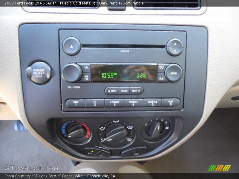 Pueblo Gold Metallic / Dark Pebble/Light Pebble 2007 Ford Focus ZX4 S Sedan