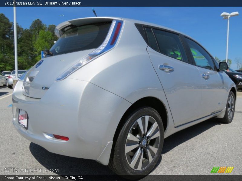 Brilliant Silver / Black 2013 Nissan LEAF SL