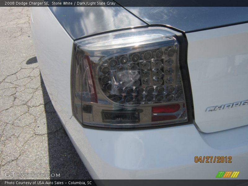 Stone White / Dark/Light Slate Gray 2008 Dodge Charger SE