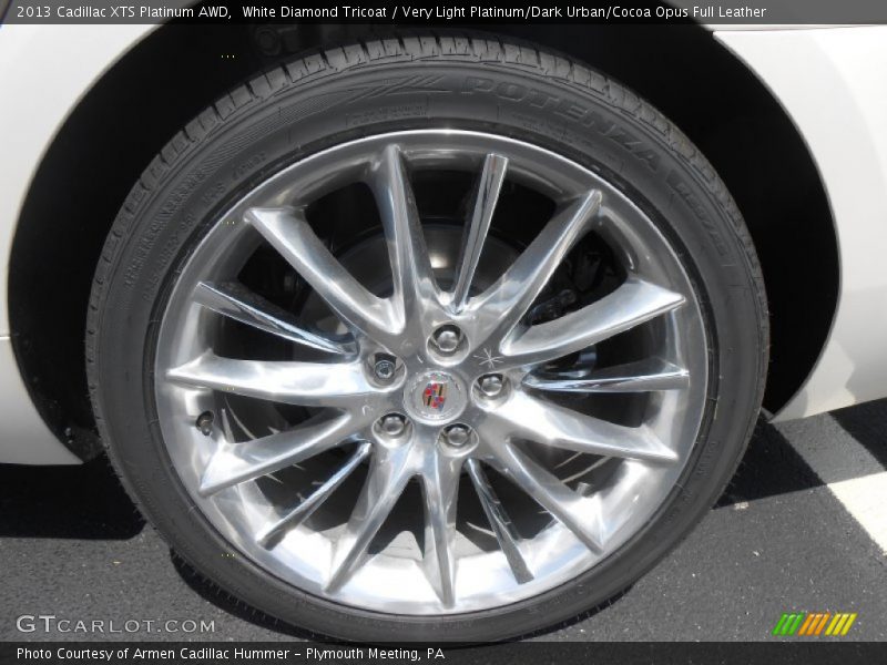 White Diamond Tricoat / Very Light Platinum/Dark Urban/Cocoa Opus Full Leather 2013 Cadillac XTS Platinum AWD