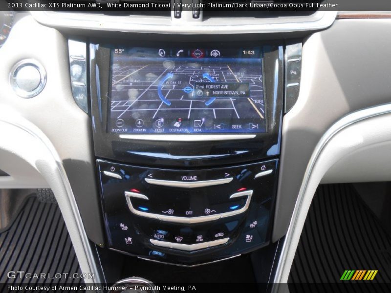 White Diamond Tricoat / Very Light Platinum/Dark Urban/Cocoa Opus Full Leather 2013 Cadillac XTS Platinum AWD