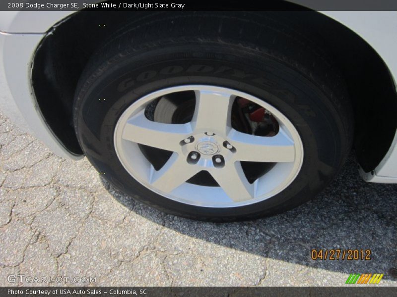 Stone White / Dark/Light Slate Gray 2008 Dodge Charger SE