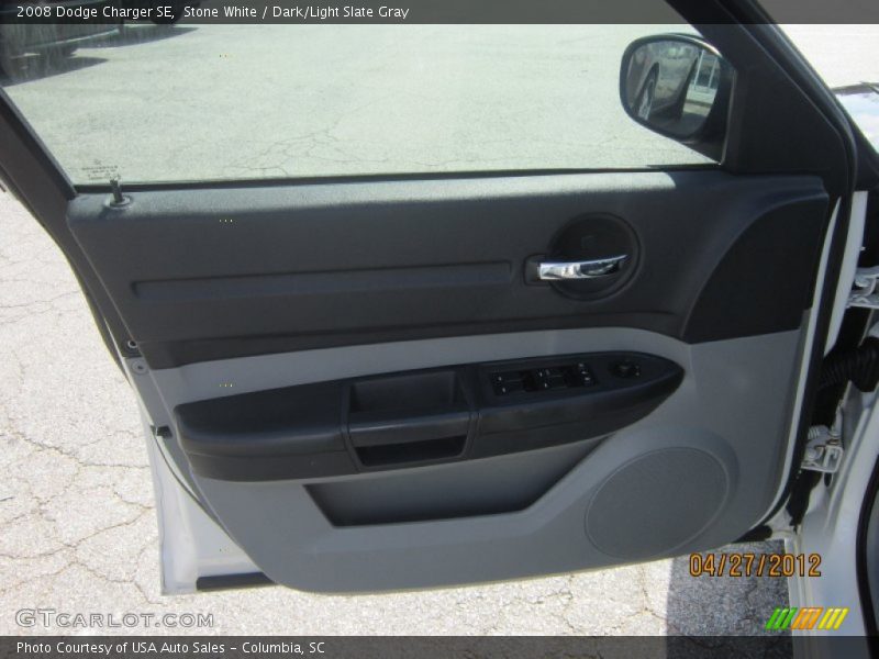 Stone White / Dark/Light Slate Gray 2008 Dodge Charger SE