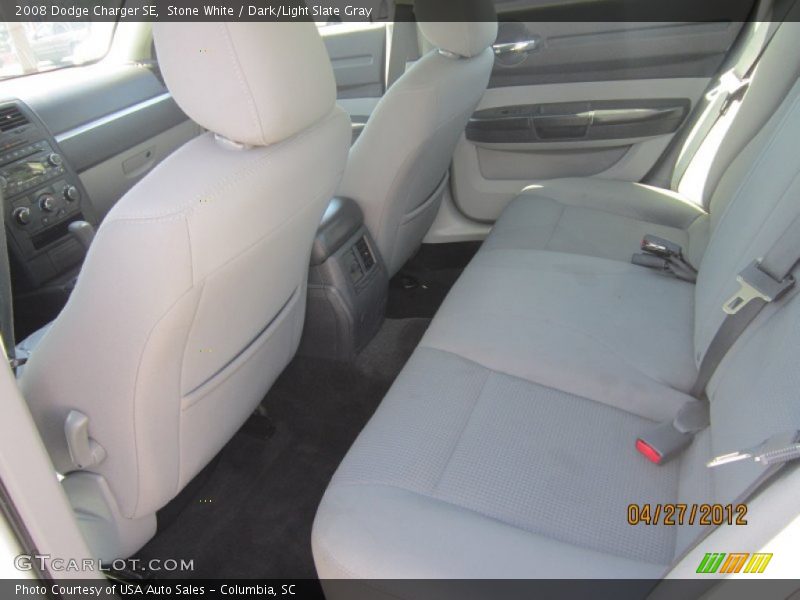 Stone White / Dark/Light Slate Gray 2008 Dodge Charger SE