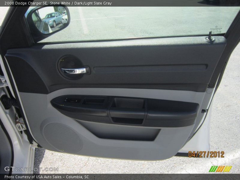 Stone White / Dark/Light Slate Gray 2008 Dodge Charger SE