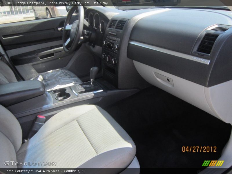 Stone White / Dark/Light Slate Gray 2008 Dodge Charger SE