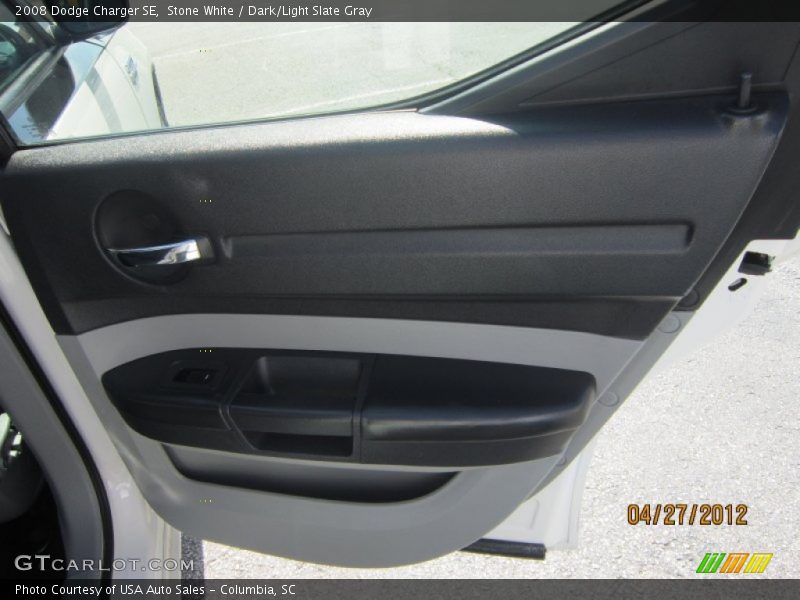 Stone White / Dark/Light Slate Gray 2008 Dodge Charger SE