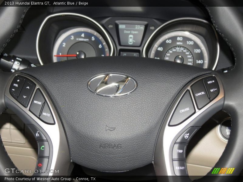 Atlantic Blue / Beige 2013 Hyundai Elantra GT