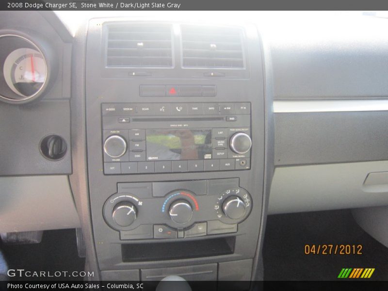 Stone White / Dark/Light Slate Gray 2008 Dodge Charger SE