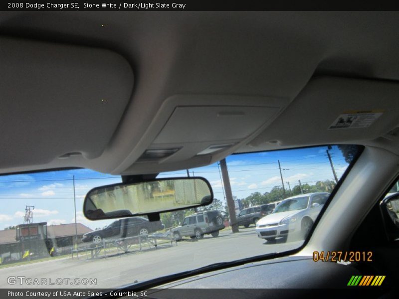 Stone White / Dark/Light Slate Gray 2008 Dodge Charger SE