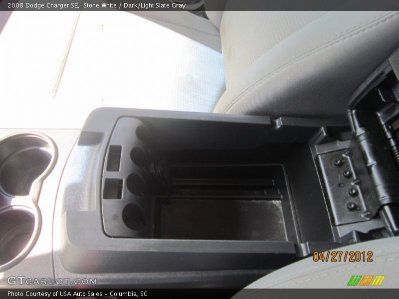 Stone White / Dark/Light Slate Gray 2008 Dodge Charger SE