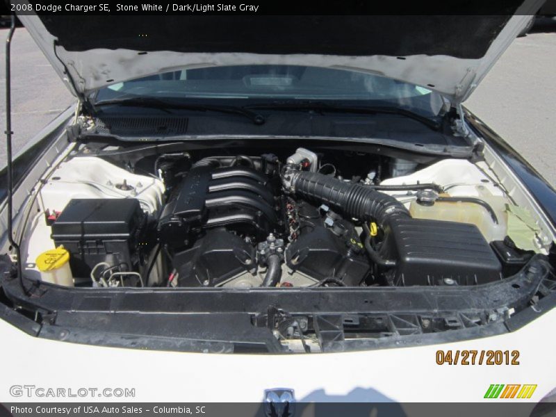 Stone White / Dark/Light Slate Gray 2008 Dodge Charger SE
