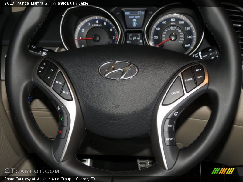 Atlantic Blue / Beige 2013 Hyundai Elantra GT