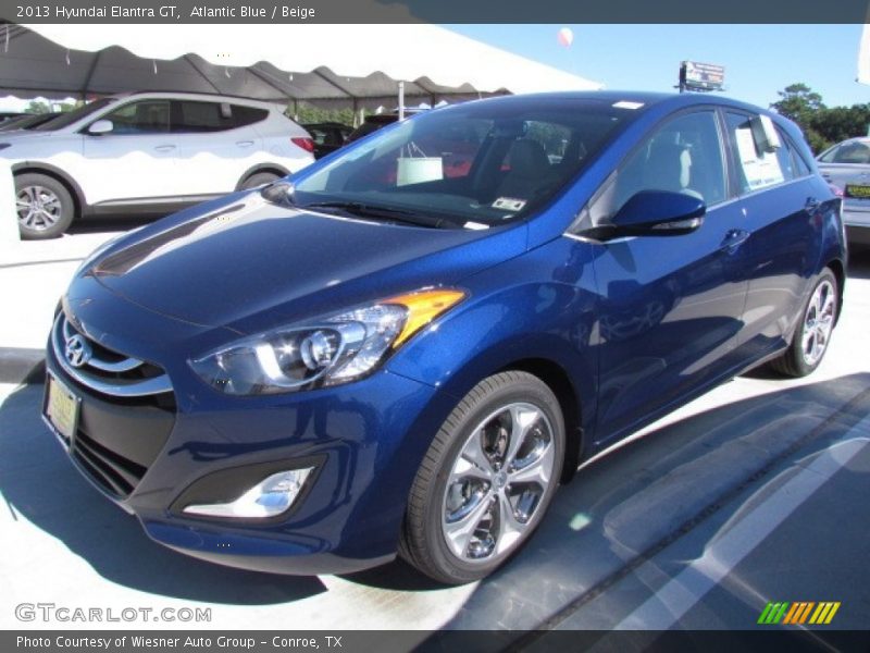 Atlantic Blue / Beige 2013 Hyundai Elantra GT