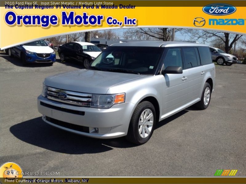 Ingot Silver Metallic / Medium Light Stone 2010 Ford Flex SE