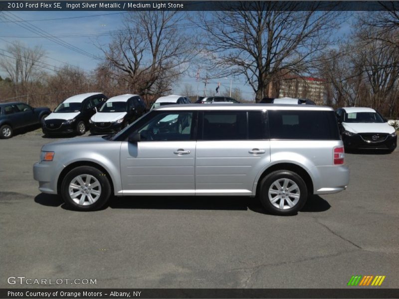 Ingot Silver Metallic / Medium Light Stone 2010 Ford Flex SE