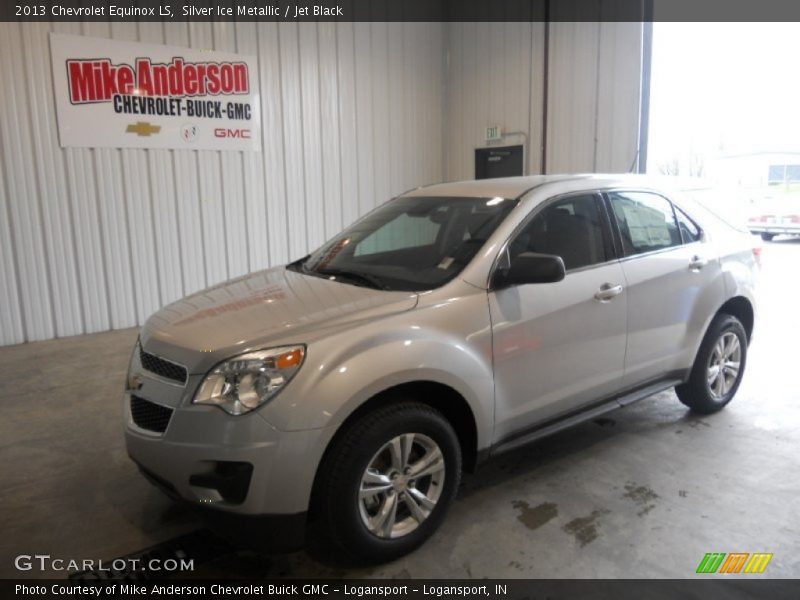 Silver Ice Metallic / Jet Black 2013 Chevrolet Equinox LS