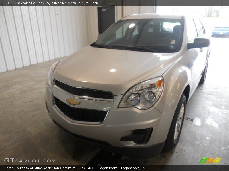 Silver Ice Metallic / Jet Black 2013 Chevrolet Equinox LS