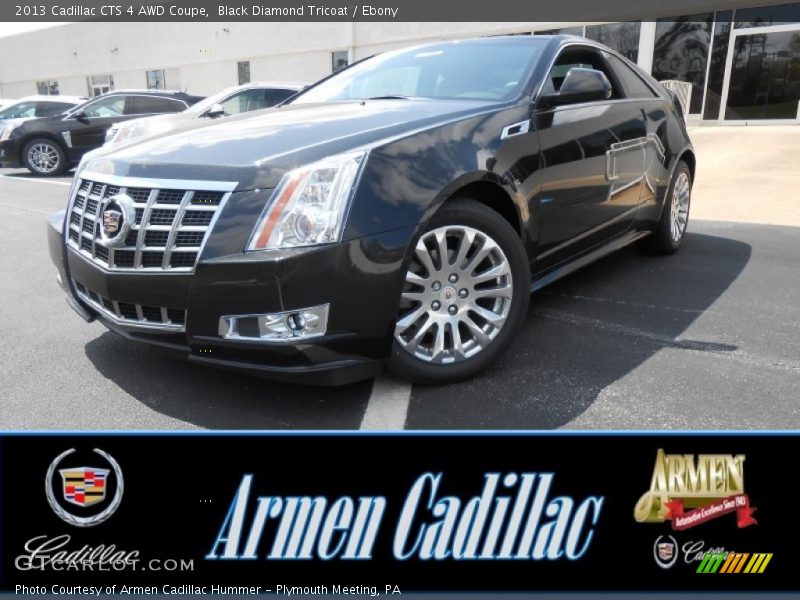 Black Diamond Tricoat / Ebony 2013 Cadillac CTS 4 AWD Coupe