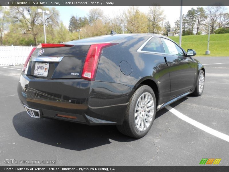 Black Diamond Tricoat / Ebony 2013 Cadillac CTS 4 AWD Coupe